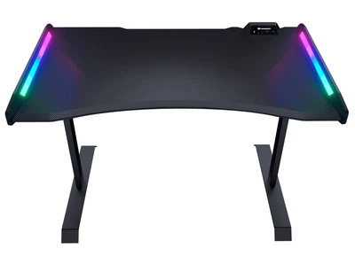 Комп'ютерний стіл Cougar MARS 120 Black для геймера, ергономічний дизайн, USB 3,0/Audio хаб, RGB підсвічування, висота 810 мм (MARS 120)