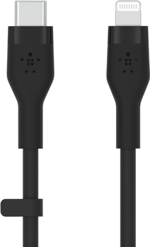 Кабель Belkin USB-C - Lightning Silicone 2 м Black (CAA009BT2MBK)