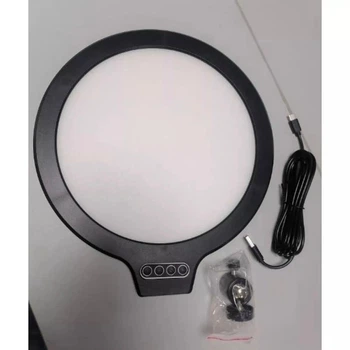 Лампа кольцевая LED VAS-01 для съёмки фото и видео чёрный Без Бренда (770464)