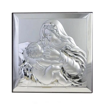Серебряная икона Valenti Кормилица (8 x 8 см) Valentі 80002 3L