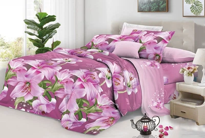 Євро комплект постільної білизни Vital - Textile Бязь 3D Premium 200х220 см (BPe-277-00)