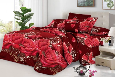 Євро комплект постільної білизни Vital - Textile Бязь 3D Premium 200х220 см (BPe-271-00)