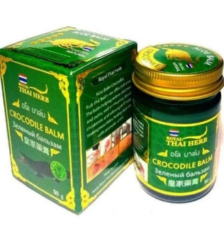 Зелений бальзам Roayl Thai Herb з Крокодиловим жиром