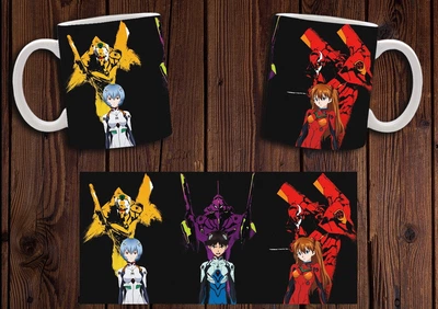Кружка CupKit "Евангелион / Neon Genesis Evangelion" №1 330мл белая