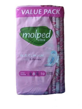 Гігієнічні прокладки Molped Ultra Long 14 шт.