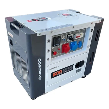 DDAE10500Генератор дизельный DAEWOO DDAE10500 15л 8.1 кВт однофазный + трехфазный 230/400В Серый
