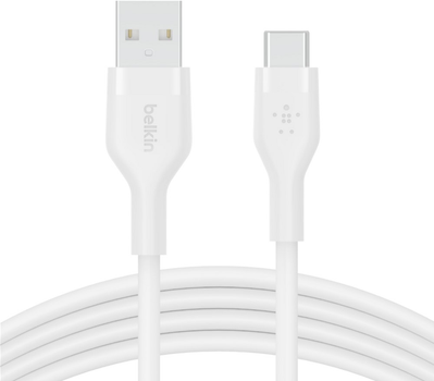 Кабель Belkin USB-A - USB-C Silicone 2 м White (CAB008BT2MWH)