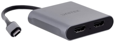 Адаптер Unitek USB-C to 2x HDMI 4K MST (V1404B)