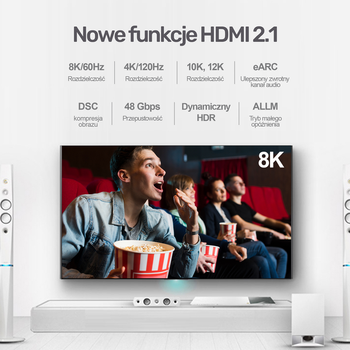 Kabel Unitek HDMI 2.1 8K UHD 5 m C140W (4894160047540)