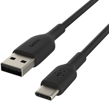 Kabel Belkin PVC USB-C - USB-A 2M Czarny (CAB001BT2MBK)