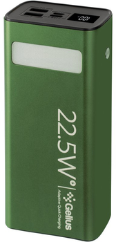 УМБ Gelius Lightstone GP-PB300 30000mAh QC+PD 22.5W Green (2099900904653)