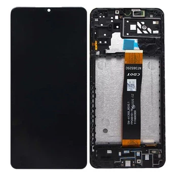 Дисплей (модуль) для Samsung SM-A047 Galaxy A04s (2022) в зборі з сенсором та рамкою black service orig