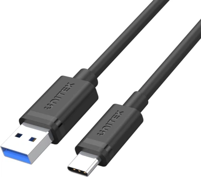 Kabel Unitek USB 3.1 typ A - typ C MM 0,5 m Czarny (Y-C491BK)