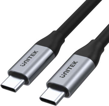 Кабель Unitek USB-C na USB-C 10Gbps 4K 60Hz 20V/5A (C14082ABK)