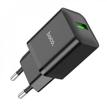 Зарядне мережеве HOCO N26 Maxim (1USB QC3.0 18W) Чорний