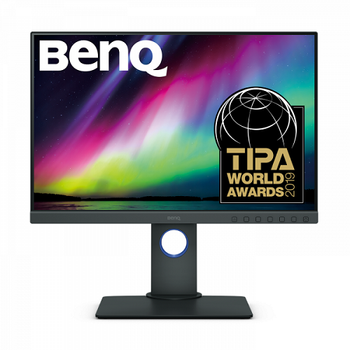 Монитор 24.1" BenQ SW240 9H.LH2LB.QBE IPS Adobe RGB DVI-DL/HDMI/DP/USB-хаб Pivot 1920x1200 5мс серый