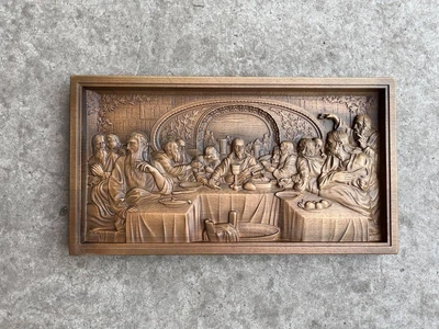 Ікона різьблена з дерева "Тайна вечеря" ALEDRO DECOR