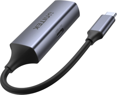 Adapter Unitek USB-C - RJ45 1 Gbit LAN, PD 100 W (4894160047595)