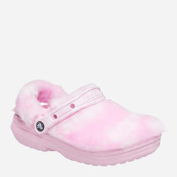 Chodaki damskie z futerkiem Crocs Classic Fur Sure 207303-BAWH W6 36-37 22cm Różowe (191448822191)