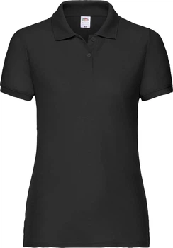 Теніска Fruit of the Loom 65:35 Polo Ladies Черный XL