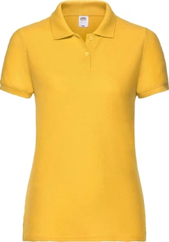Теніска Fruit of the Loom 65:35 Polo Ladies Солнечно-Желтый XL