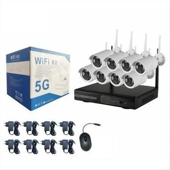 Комплект камер видеонаблюдения беспроводной 5g SX-08 kit 1080p wifi 5G на 8 камер в наборе
