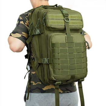 Тактичний рюкзак 45л (52х28х25см) ZE-002, Оливковий