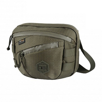 Сумка тактическая через плечо на грудь M-TAC Sphaera Hex Hardsling Bag Gen.III Elite Ranger Green для пистолета (сумка на пояс)