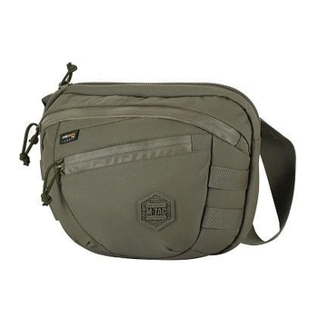 Сумка тактическая через плечо на грудь M-TAC Sphaera Hardsling Bag Large Elite Ranger Green для пистолета (сумка на пояс)