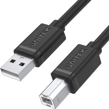 Кабель Unitek USB 2.0 AM-BM 5 м Black (Y-C421GBK)