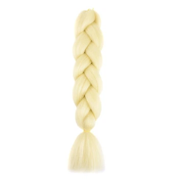 Канекалон Jumbo Braid однотонный блонд кунжутная коса длинна 60 см Вес 100 грам Термостойкий 613#
