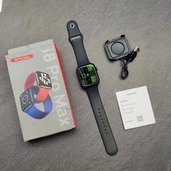 Смарт годинник Smart watch I8 Pro Max Black Українська мова