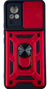 Чехол Camshield c кольцом-подставкой на Vivo V21 5G red