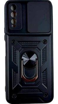 Чохол Camshield з кільцем-підставкою на Vivo Y20S black
