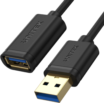 Кабель Unitek USB 3.0 AM-AF 1 м Black (Y-C457GBK)