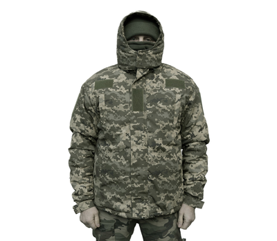 Куртка бушлат військовий тактичний зимовий піксель Тканина мембрана розмір 44
