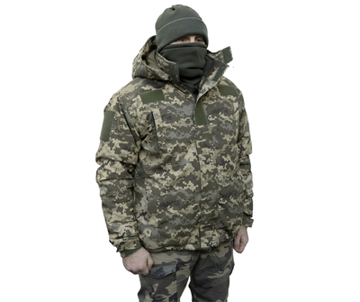 Куртка бушлат військовий тактичний зимовий піксель Тканина мембрана розмір 44