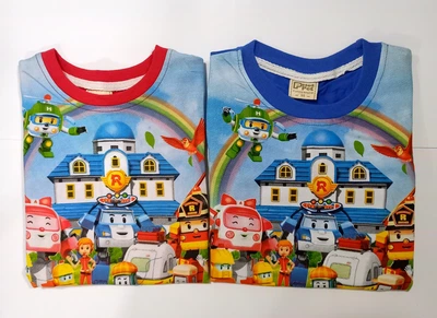 Футболка Robocar радуга 7л/122/32, Синий