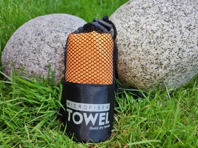 Сверхлегкое, спортивное, микрофибровое полотенце "Microfiber Towel" оранжевый 40x80 см