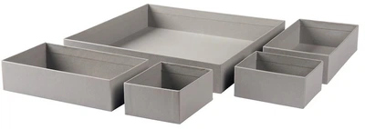 Набір ящиків IKEA GRESIDAN 5шт Сірий (60353843)
