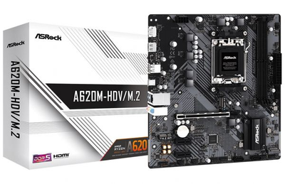 Материнская плата ASRock a620m-hdv/m.2 (sAM5, a620, ddr5)