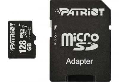 MicroSDXC 128gb uhs-i Class 10 Patriot lx + SD-adapter (psf128gmcsdxc10)