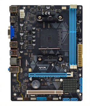 Мат.плата fm2+ (a88x) afox a88-ma5, a88, 2xDDR3, Int.Video(CPU), 4xSATA2, 1xPCI-E 16x 2.0, 1xPCI, alc662, rtl8106, 4xUSB3.0/6