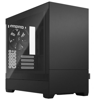 Корпус Fractal Design Pop Mini Silent Black tg Clear Tint, Mid Tower, без бп, для Micro ATX/Mini itx, 2xUSB 3.0, 3x120 мм Fan, боковая панель из закаленного стекла (fd-c-pos1m-02)