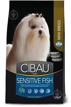 Корм сухий для собак для малих порід Farmina Cibau Sensitive Adult Mini з рибою 2,5 кг (8010276030962)