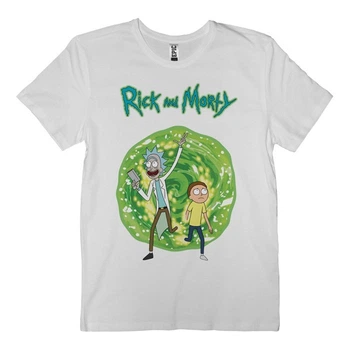 Футболка EPIC мужская Rick And Morty (Рик и Морти) белая размер S