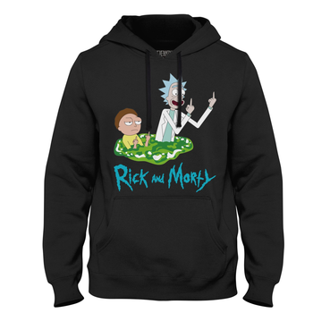 Толстовка Epic мужская Рик и Морти (Rick And Morty) черная размер XXL