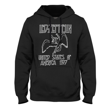 Толстовка Epic мужская Led Zeppelin US tour 1977 черная размер XL