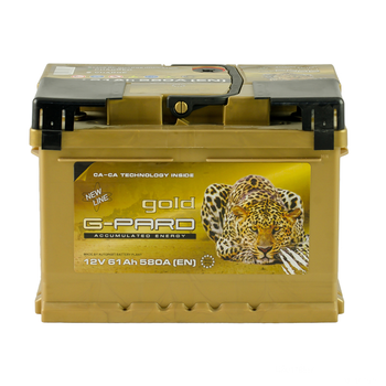 Аккумулятор G-Pard Gold 61 Ah/12V "1" (+ слева)