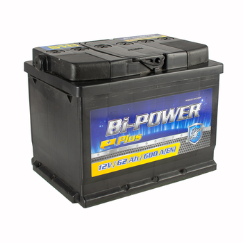 Аккумулятор BI-POWER 62 Ah/12V "1" (+ слева)